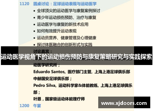 运动医学视角下的运动损伤预防与康复策略研究与实践探索